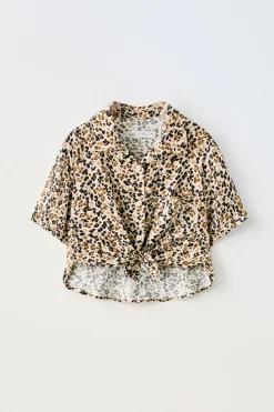 Niños ZARA 6 - 14 Años·Blusas / Camisas<CAMISA ANIMAL PRINT