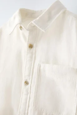 Niños ZARA 1½ - 6 Años·Camisas / Sobrecamisas|1½ - 6 Años·Trajes<CAMISA BOLSILLO
