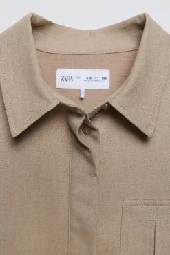 Niños ZARA 6 - 14 Años·Blusas / Camisas<CAMISA BOLSILLO