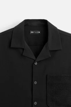 Discount CAMISA BOLSILLO CROCHET Hombre Camisas