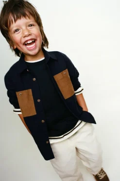 Niños ZARA 1½ - 6 Años·Camisas / Sobrecamisas<CAMISA BOLSILLOS MICROPANA