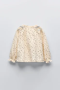 Niños ZARA 1½ - 6 Años·Camisas<CAMISA BORDADA ESTAMPADA