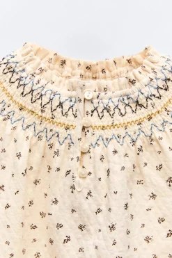 Niños ZARA 1½ - 6 Años·Camisas<CAMISA BORDADA ESTAMPADA