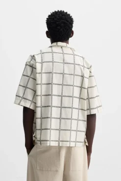 Best CAMISA BORDADO CUADROS Hombre Camisas