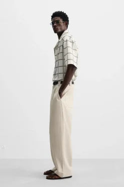 Best CAMISA BORDADO CUADROS Hombre Camisas