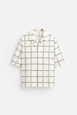 Best CAMISA BORDADO CUADROS Hombre Camisas
