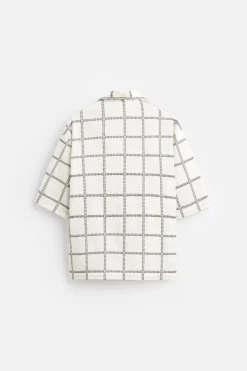 Best CAMISA BORDADO CUADROS Hombre Camisas