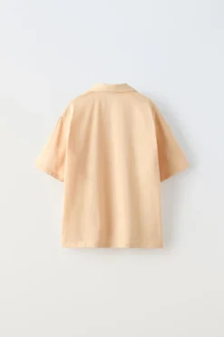 Niños ZARA 6 - 14 Años·Camisas / Sobrecamisas<CAMISA BORDADO SOL
