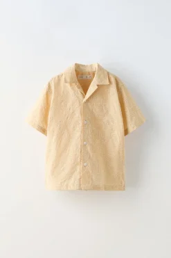 Niños ZARA 6 - 14 Años·Camisas / Sobrecamisas<CAMISA BORDADOS