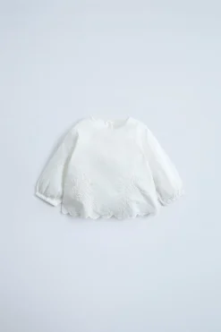 Niños ZARA 0 - 6 Meses·Bodies / Camisas|0 - 6 Meses·Básicos<CAMISA BORDADOS