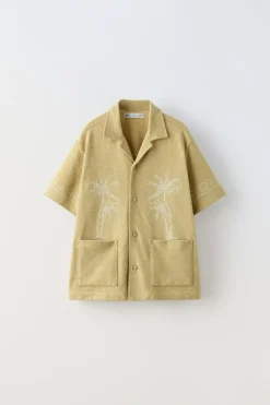 Niños ZARA 6 - 14 Años·Camisas / Sobrecamisas<CAMISA BORDADOS CONFORT