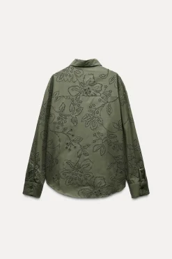 Hot CAMISA BORDADOS ENGOMADOS Mujer Camisas / Blusas