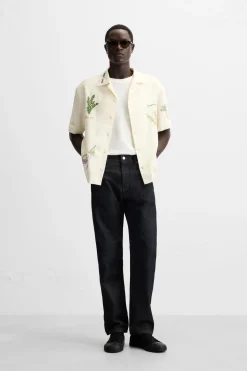 New CAMISA BORDADOS ESPECIAS Hombre Camisas