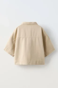 Niños ZARA 6 - 14 Años·Blusas / Camisas<CAMISA BOTONES CROP