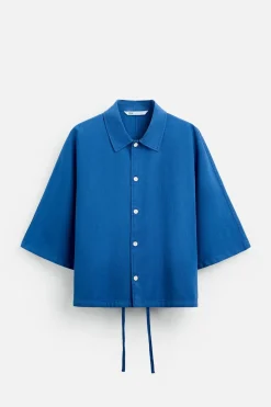 New CAMISA BOXY FIT ALGODÓN - LINO Hombre Camisas