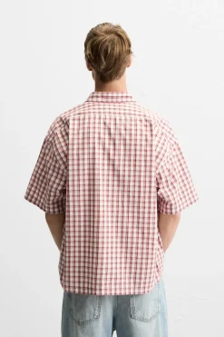 Fashion CAMISA BOXY FIT CUADROS Hombre Camisas