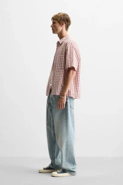 Fashion CAMISA BOXY FIT CUADROS Hombre Camisas