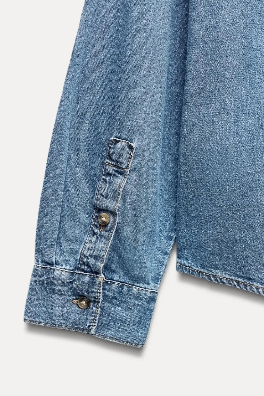 Discount CAMISA BÁSICA DENIM TRF Mujer Camisas / Blusas