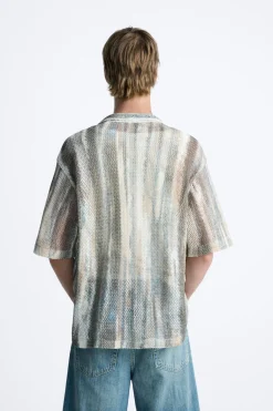 Discount CAMISA CALADA ESTAMPADO ABSTRACTO Hombre Camisas