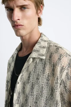 Best CAMISA CALADOS CONTRASTE Hombre Camisas