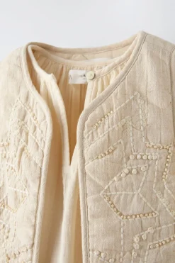 Niños ZARA 6 - 14 Años·Blusas / Camisas<CAMISA COMBINADA CHALECO BORDADO