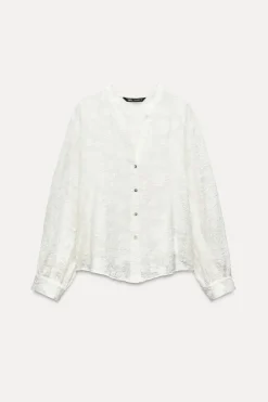 Fashion CAMISA COMBINADA DEVORÉ Mujer Camisas / Blusas