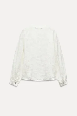 Fashion CAMISA COMBINADA DEVORÉ Mujer Camisas / Blusas