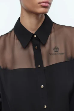 Outlet CAMISA COMBINADA ORGANZA Mujer Camisas / Blusas