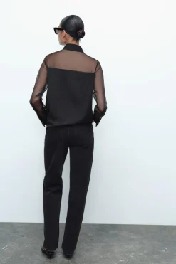 Outlet CAMISA COMBINADA ORGANZA Mujer Camisas / Blusas