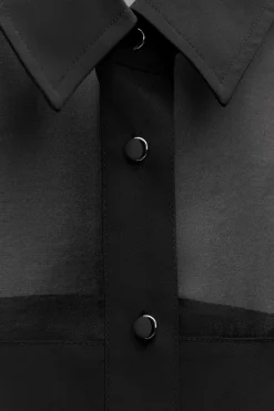 Outlet CAMISA COMBINADA ORGANZA Mujer Camisas / Blusas