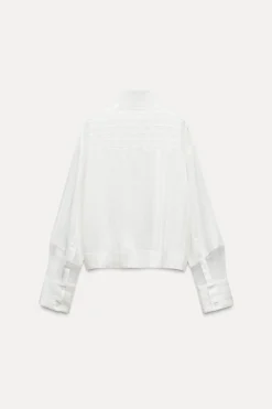 Fashion CAMISA COMBINADA ORGANZA ZW COLLECTION Mujer Camisas / Blusas