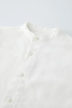 Niños ZARA 6 - 14 Años·Camisas / Sobrecamisas|6 - 14 Años·Trajes<CAMISA CON LINO