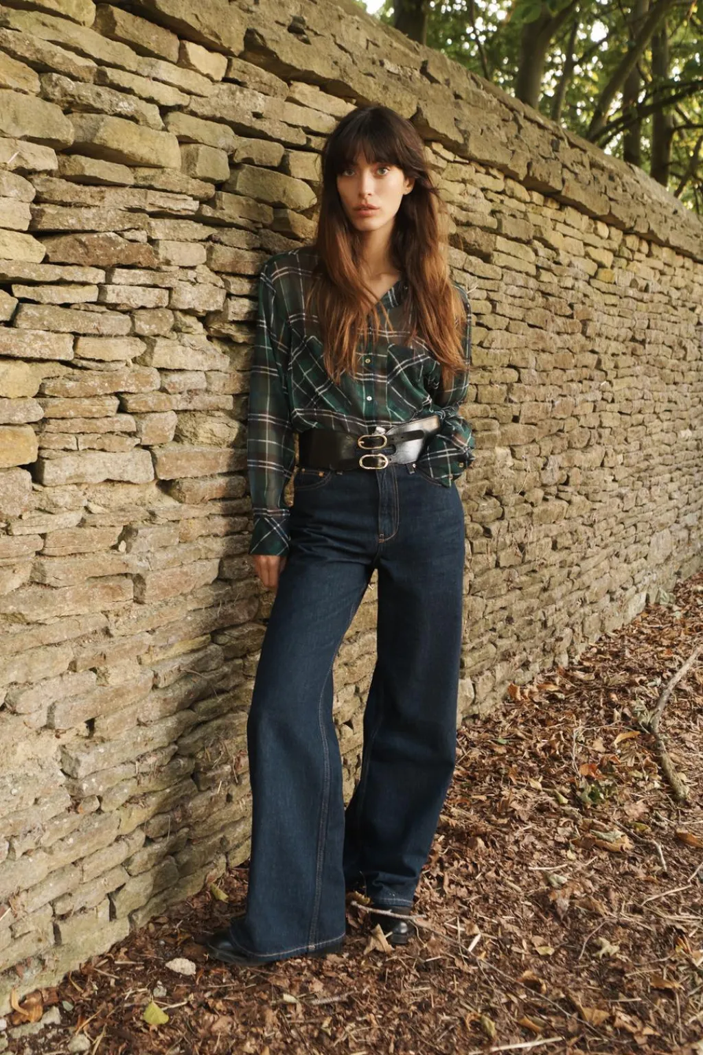 Discount CAMISA CORTA CUADROS HILO METALIZADO Mujer Camisas / Blusas