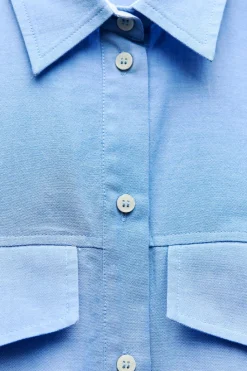 Online CAMISA CORTA OXFORD Mujer Camisas / Blusas