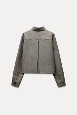 Fashion CAMISA CORTA PLIEGUE ZW COLLECTION Mujer Camisas / Blusas