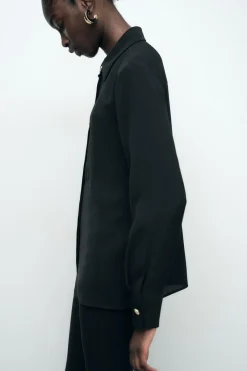 Best CAMISA CREPE ENTREDOSES Mujer Camisas / Blusas