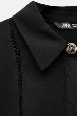 Best CAMISA CREPE ENTREDOSES Mujer Camisas / Blusas