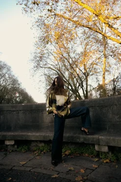 New CAMISA CREPE ESTAMPADA Mujer Tops / Bodies|Camisas / Blusas