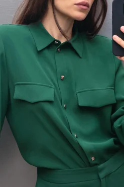 New CAMISA CREPE HOMBRERAS Mujer Camisas / Blusas