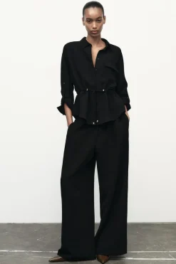 Clearance CAMISA CREPE SAFARI Mujer Camisas / Blusas