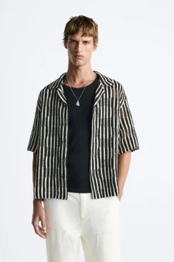 Online CAMISA CROCHET GEOMÉTRICO Hombre Camisas