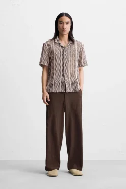 Outlet CAMISA CROCHET GEOMÉTRICO Hombre Camisas