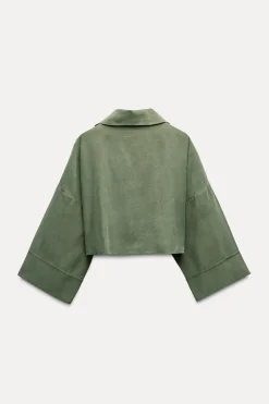 Hot CAMISA CROP FLUIDA Mujer Camisas / Blusas