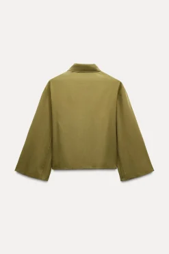 Online CAMISA CROP MANGA CODO Mujer Camisas / Blusas