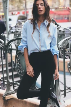 Hot CAMISA CROP POPELÍN JOYAS Mujer Camisas / Blusas