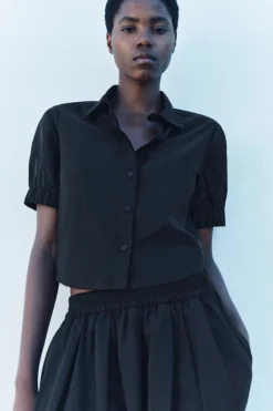 Outlet CAMISA CROP ZW COLLECTION Mujer Camisas / Blusas