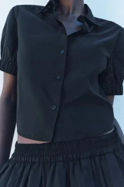 Outlet CAMISA CROP ZW COLLECTION Mujer Camisas / Blusas