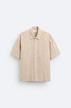 Sale CAMISA CROPPED FIT CUADROS Hombre Camisas