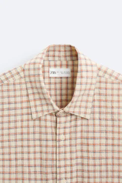 Sale CAMISA CROPPED FIT CUADROS Hombre Camisas