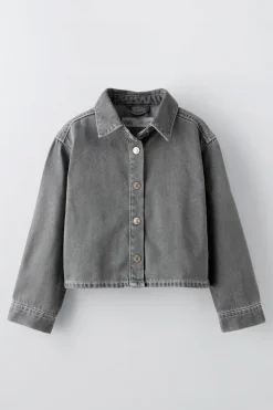 Niños ZARA 6 - 14 Años·Blusas / Camisas|6 - 14 Años·Total Look<CAMISA CROPPED FLUIDA